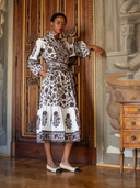 SUE SARTOR Flounce in Espresso Vintage Lily