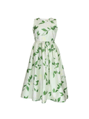 Taffeta Midi Dress in Soft Pastel