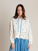 Pascale Shirt in Aegean Embroidery