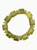 Olive Green Chunky Resin Bracelet