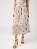The Abby Top + Markey Skirt | Brown Stripe