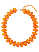 Bailey Chunky Beaded Necklace in Orange