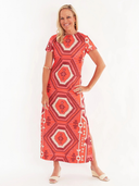 Malabar Dress in Kilim Maple