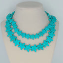 Large Star Necklace in Turquoise