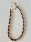 Sea Glass Necklace in Timber Brown