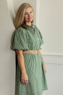 Lizzie Dress in Turf Green
