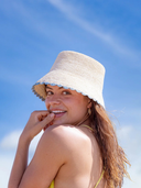 Blue Sea Scallop Hat