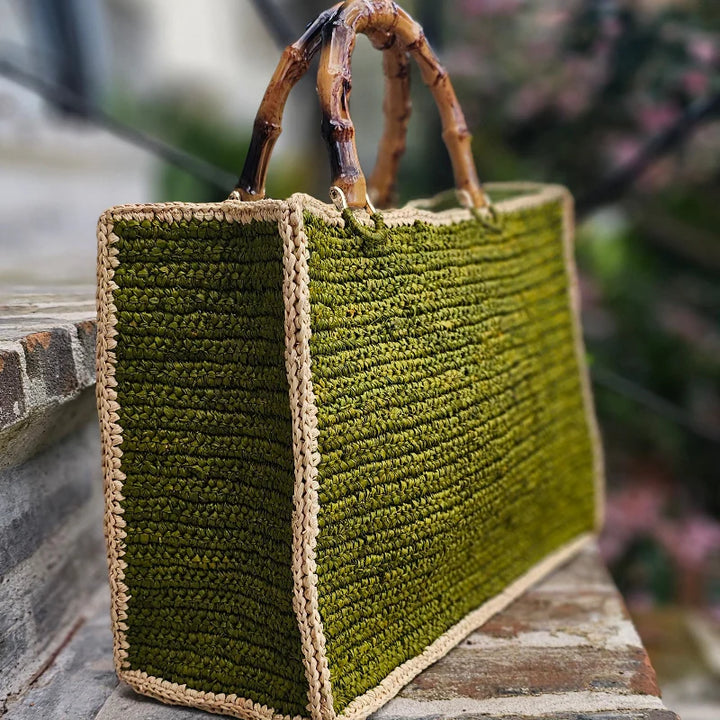 Piper Bamboo Bag in Green