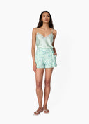 Ravi Linen Short in Climbing Hydrangeas