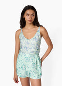 Ravi Linen Short in Climbing Hydrangeas