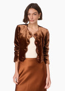 Apollonia Velvet Blazer in Canyon