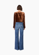 Apollonia Velvet Blazer in Canyon