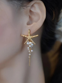 Starfish Pearl Earrings