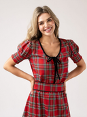 The Louisa Top in Holiday Plaid