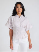 Paris Top in Sand Ticking