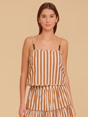 Carter Top in Tuck Stripes