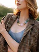 Iris Glass Blown Statement Necklace