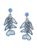 Koi Earrings in Blue