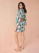 Peyton Mini Dress in Gwenn Palm