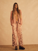 Straight Leg Pant Infiorata Embroidered