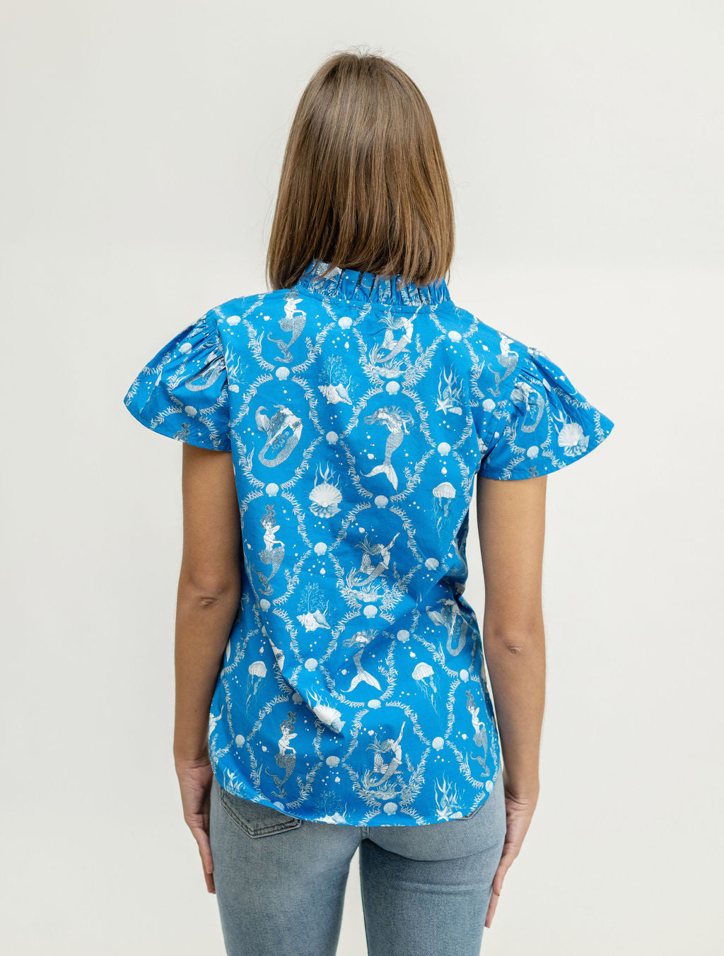 SAMPLE | The Flutter Top | Navy Mermaid | Small