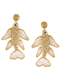Koi Earrings in Gold