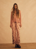 Straight Leg Pant Infiorata Embroidered