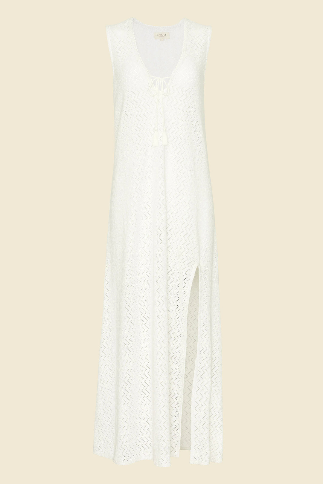 Sorrento Dress in White Crochet