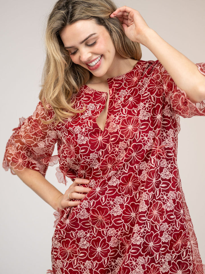 The Cornelia Mini Dress | Red Petal