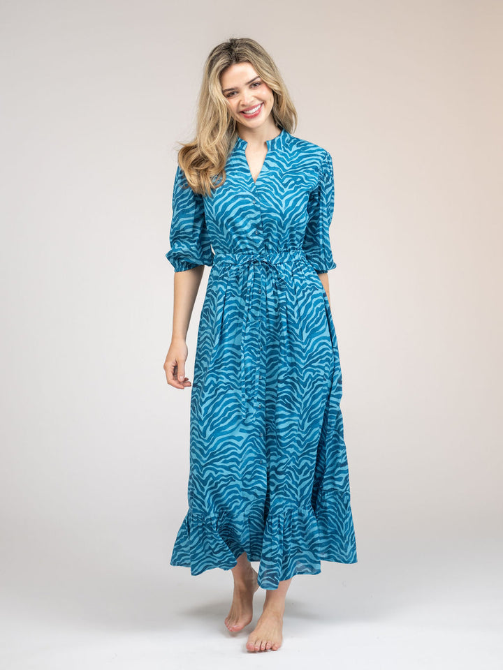 The Lily Midi Dress | Blue Zebra