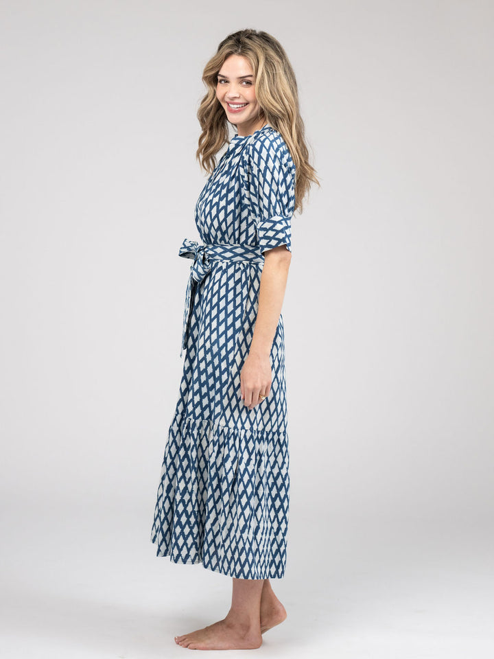 The Jane Dress | Blue India Resist