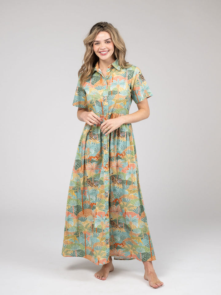 The Elle Maxi Dress | Safari Multi