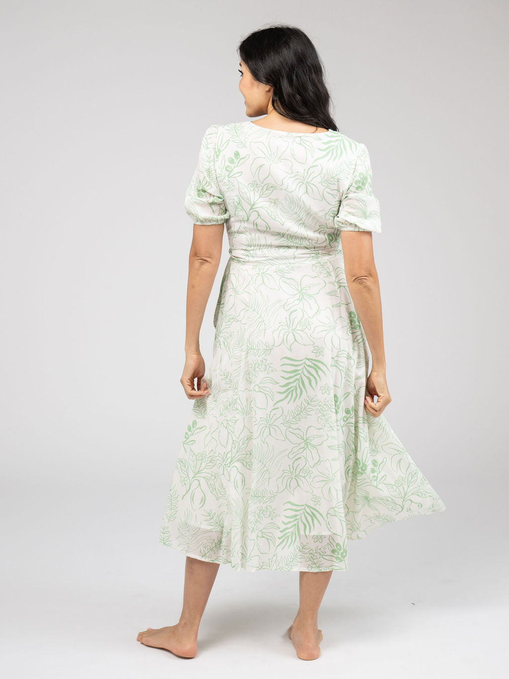 The Casey Dress | Sage Flora Sketch