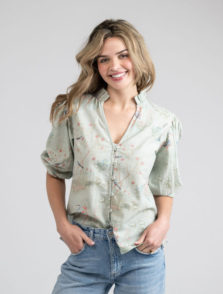 The Lily Top | Sage Mural