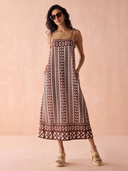 Tillie Maxi Dress in Nari Cacao