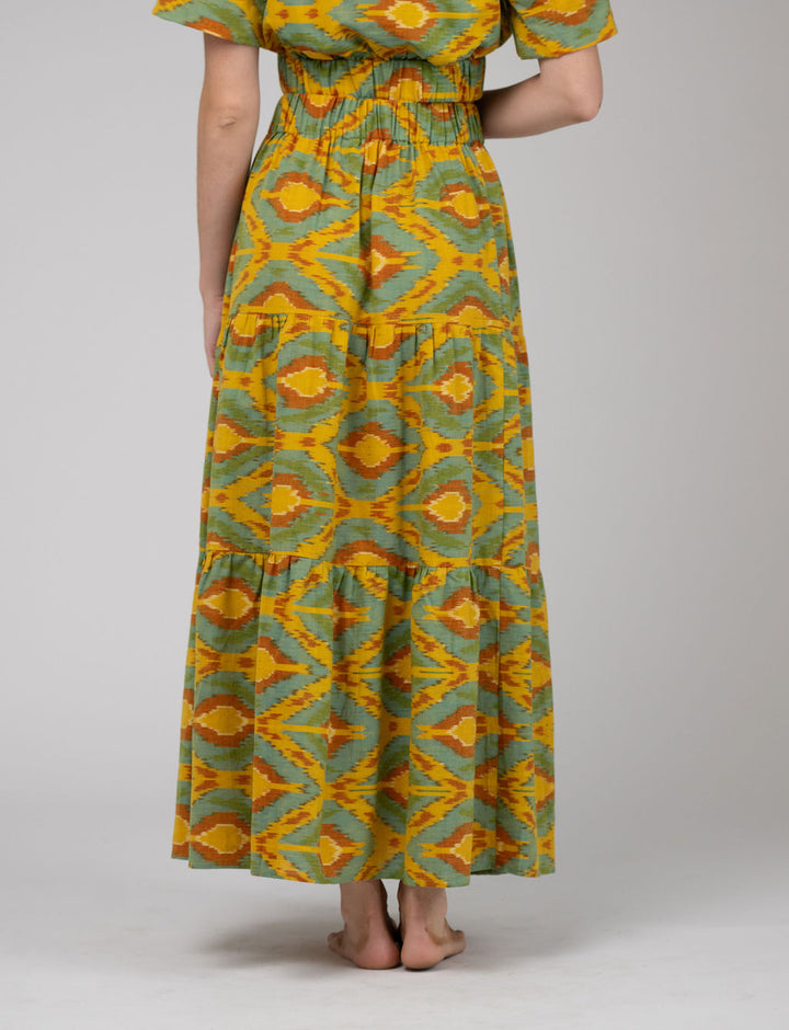 The Abby Skirt | Eco Yellow Ikat