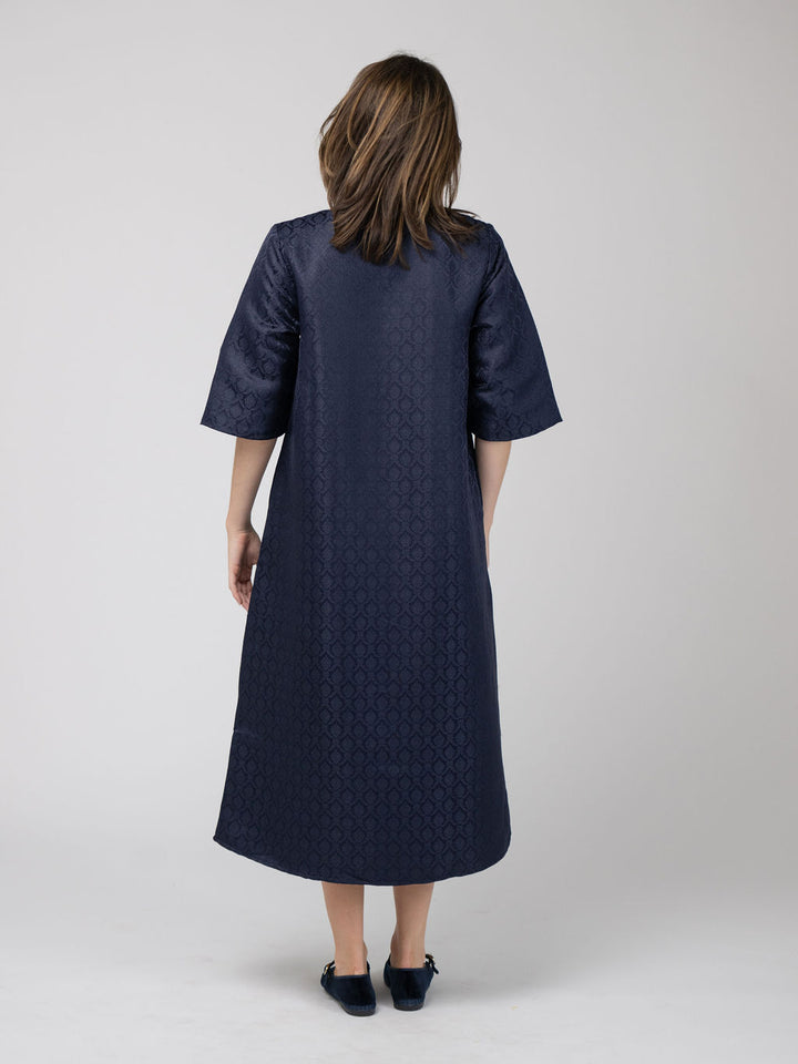 The Cornelia Midi Dress | Blue Diamond