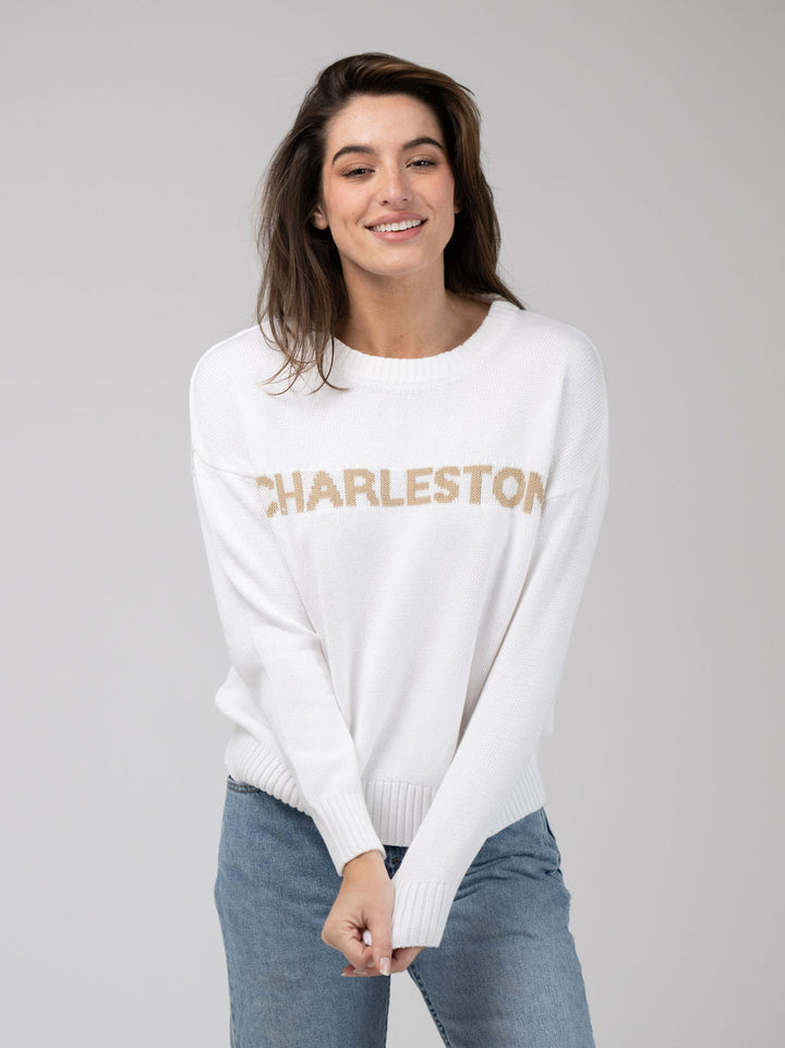 Charleston Sweater in White