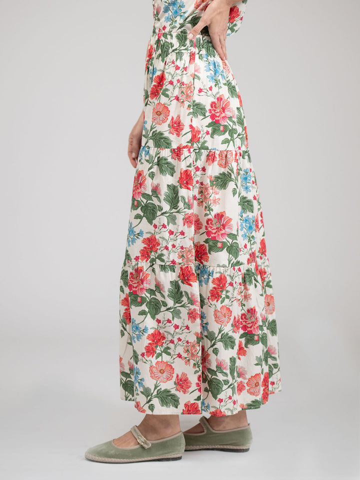 The Abby Skirt | Ivory Fancy Flower
