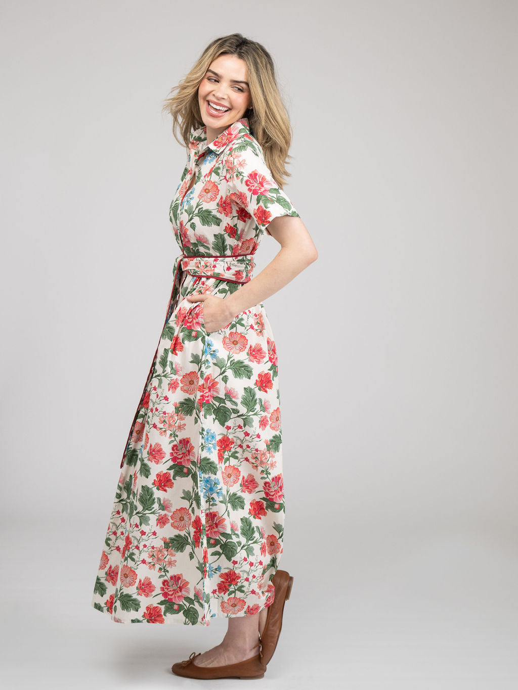 The Elle Maxi Dress | Ivory Fancy Flower