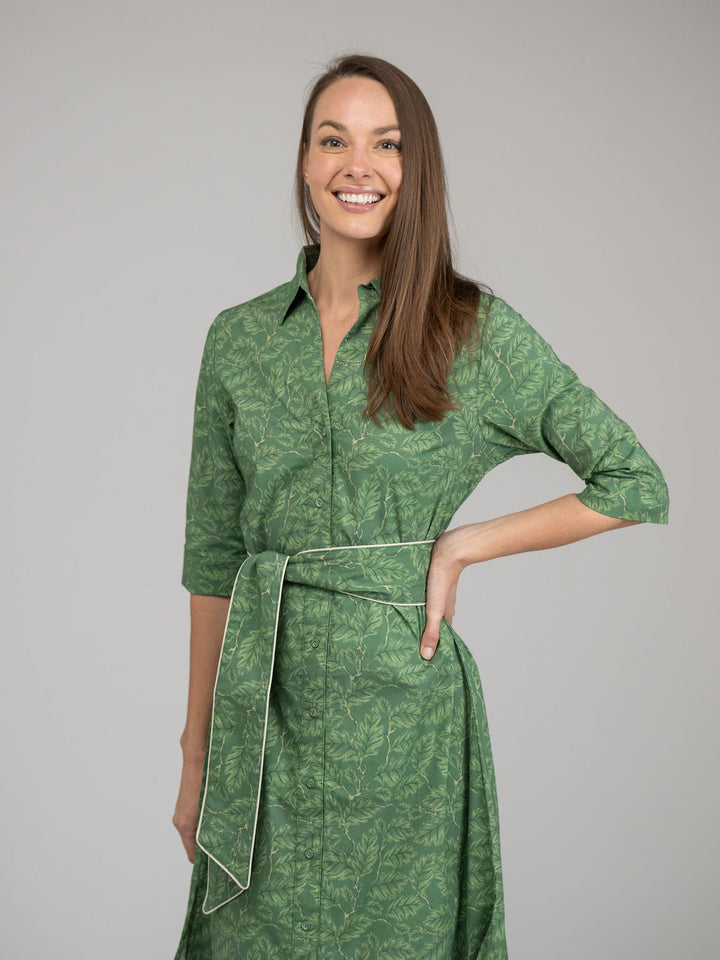 The Eloise Dress | Green Foliage