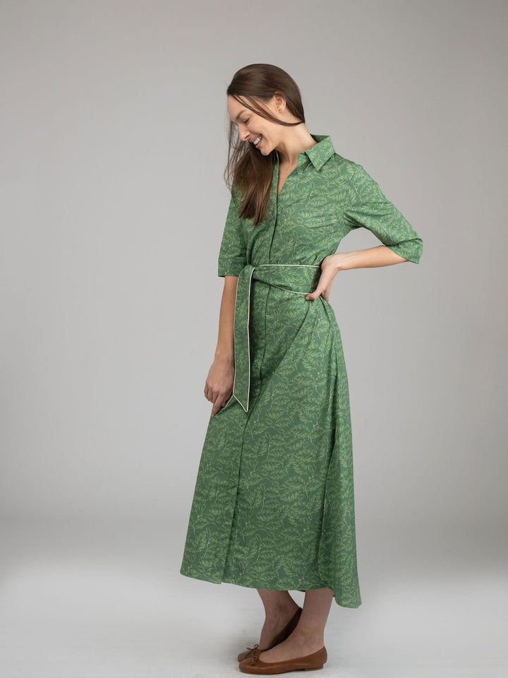 The Eloise Dress | Green Foliage