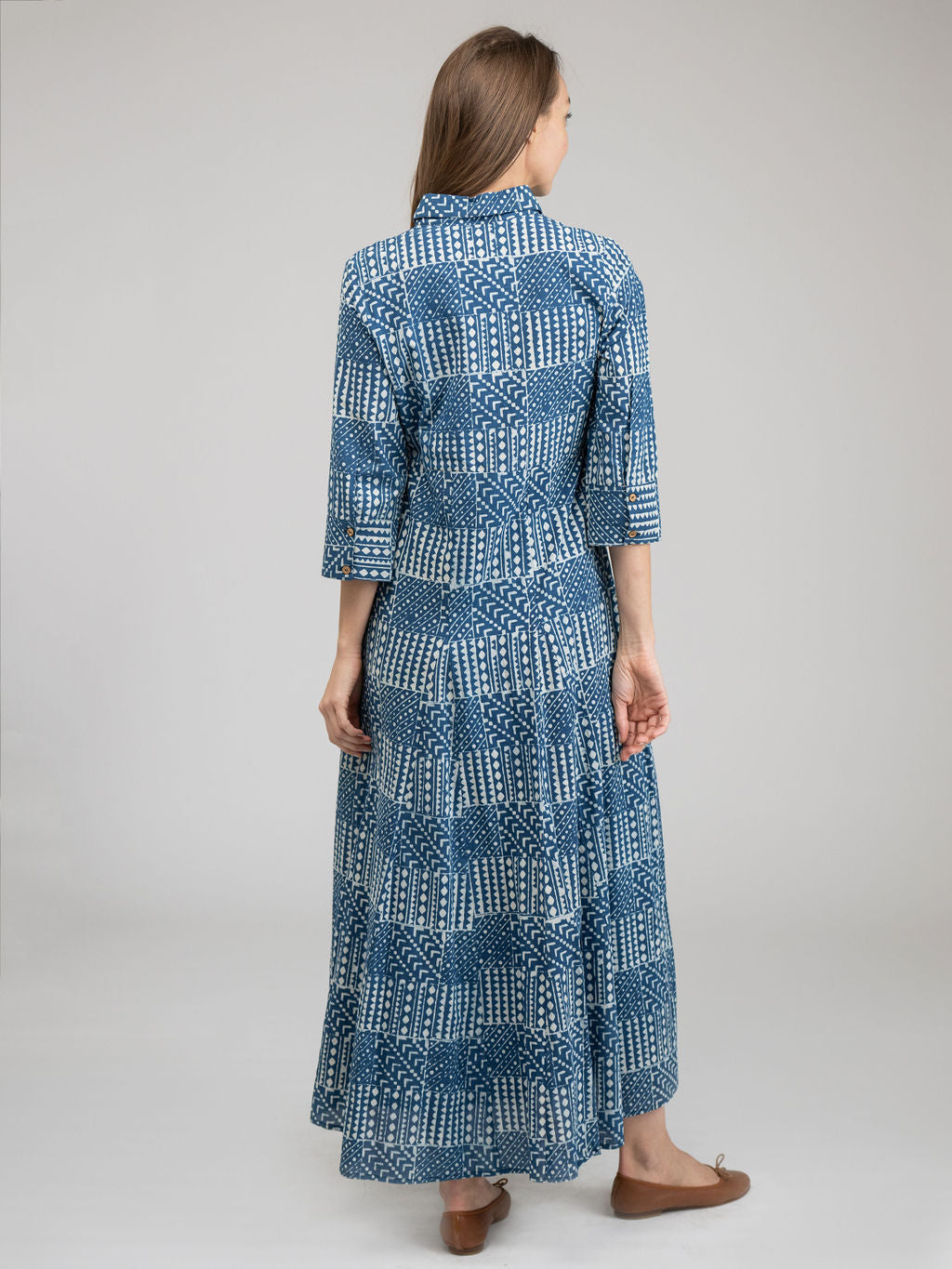 The Alexa Dress | Blue Fall Resist
