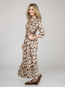 The Christie Dress | Brown Foilage