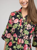 The Mary Jane Dress | Black Fancy Flower