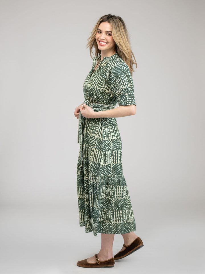 The Jane Dress | Green Fall Resist