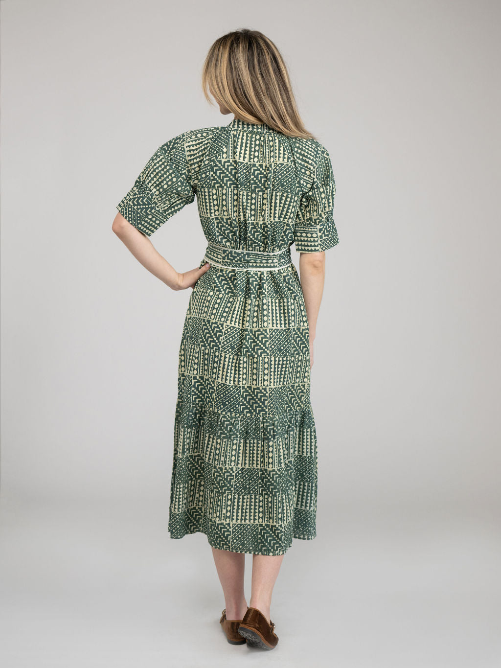 The Jane Dress | Green Fall Resist