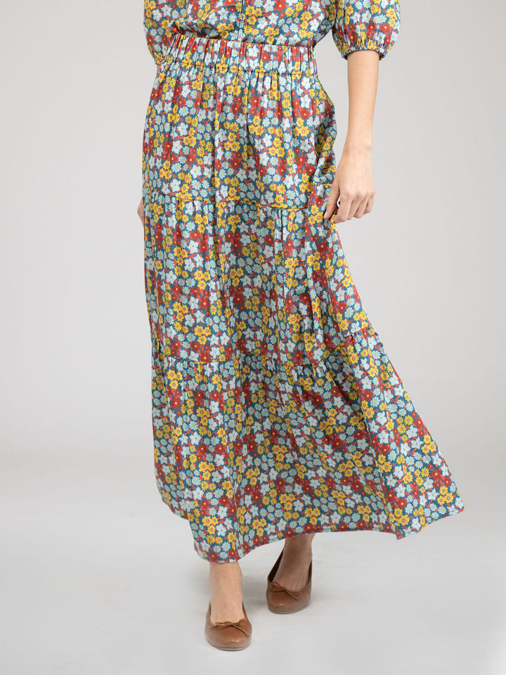 The Abby Skirt | Multi Fall Garden