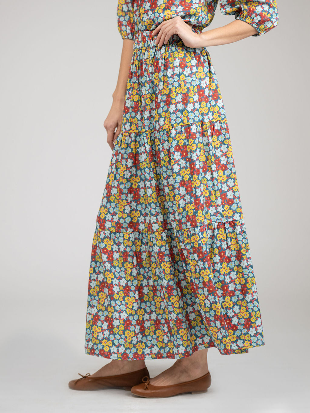 The Abby Skirt | Multi Fall Garden