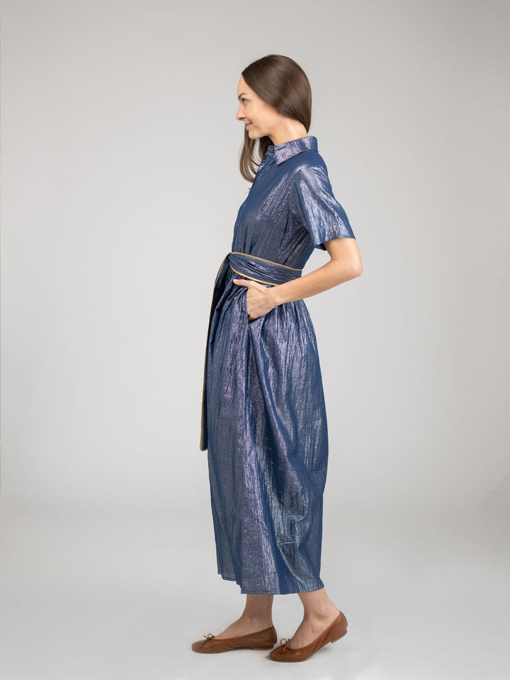 The Elle Maxi Dress | Navy Shine